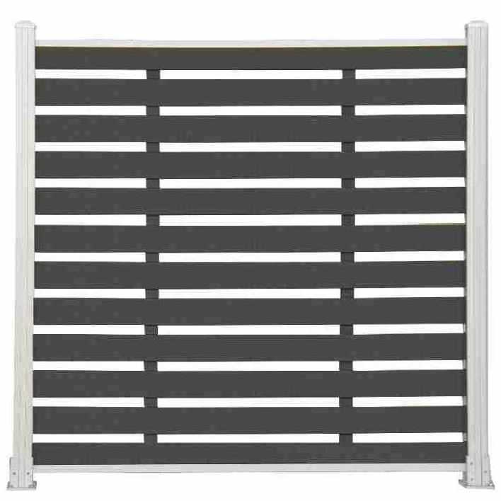 Factory Outlet Wood Plastic  Composite Fencing Panels Board Garden Used Material Outdoor Privacy WPC Wooden Fence