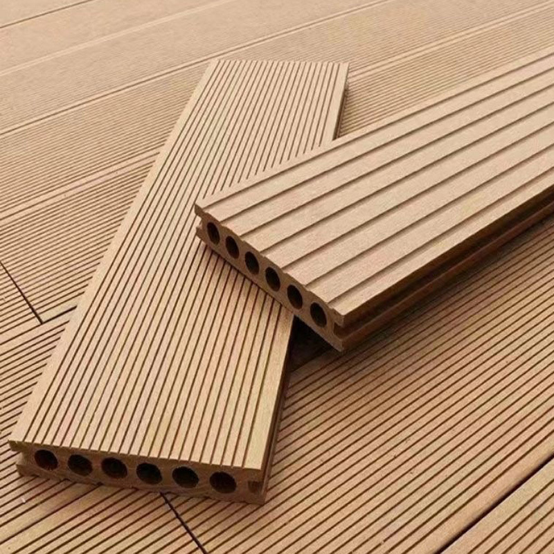 New technology 3D embossed co-extrusion outdoor plastic wooden decking composite wpc flooring