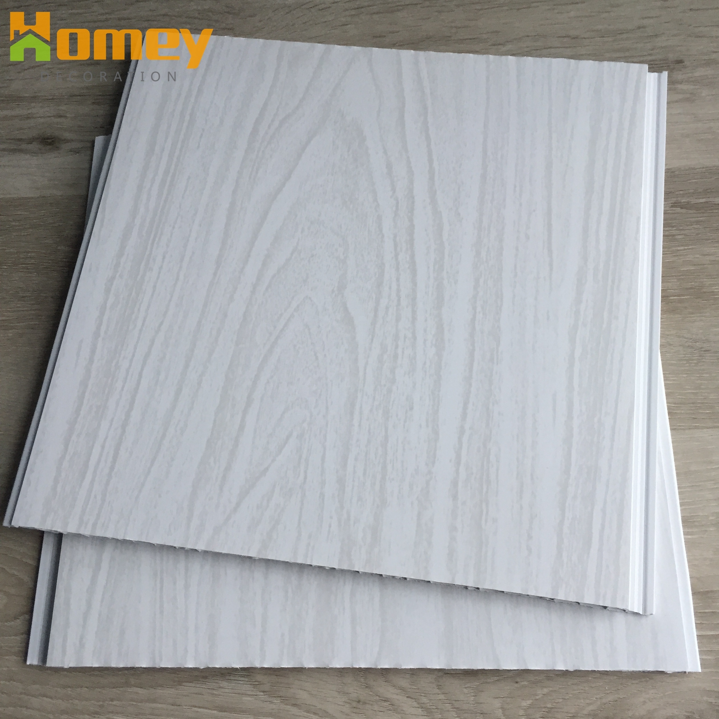 8mm Thickness Wood Grain Look PVC Plastic Ceiling Panel