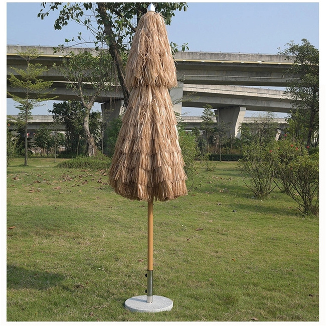 Eco friendly synthetic thatch beach shade umbrella cover