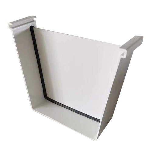 Roof half round Install PVC rain gutter PVC downpipe plastic gutter fitting for for roof pvc