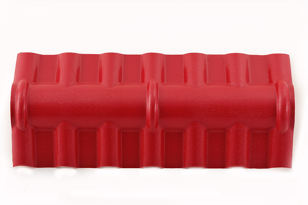 PVC roof accessories top ridge tile Plastic water proofingmaterialss for ASA Resin tile