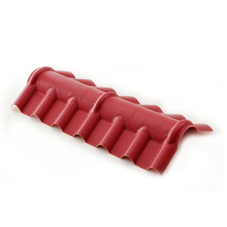 PVC roof accessories top ridge tile Plastic water proofingmaterialss for ASA Resin tile