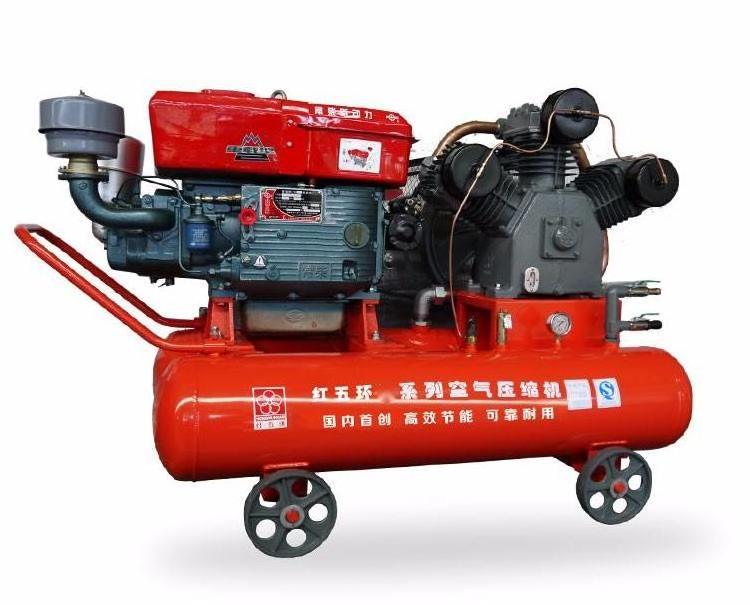 Manufacturer 5bar 15KW Portable Mini Mining 3cylinders Diesel Piston Air Compressor W2.85/5 Low-cost Energy Saving China 1 Set