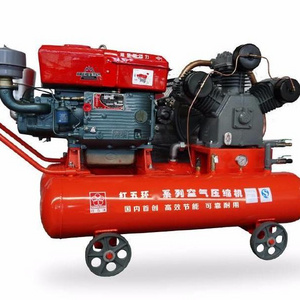 Manufacturer 5bar 15KW Portable Mini Mining 3cylinders Diesel Piston Air Compressor W2.85/5 Low-cost Energy Saving China 1 Set