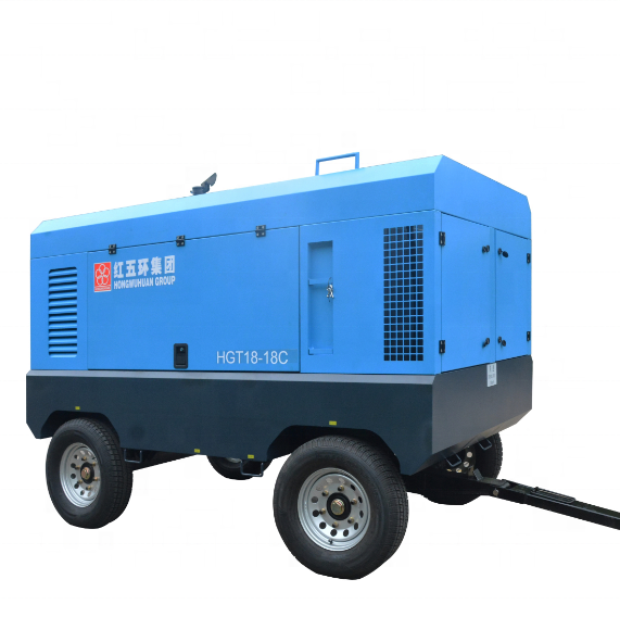 Hongwuhuan HGT17-17C  diesel rotary screw air compressor best air compressor for truck tires