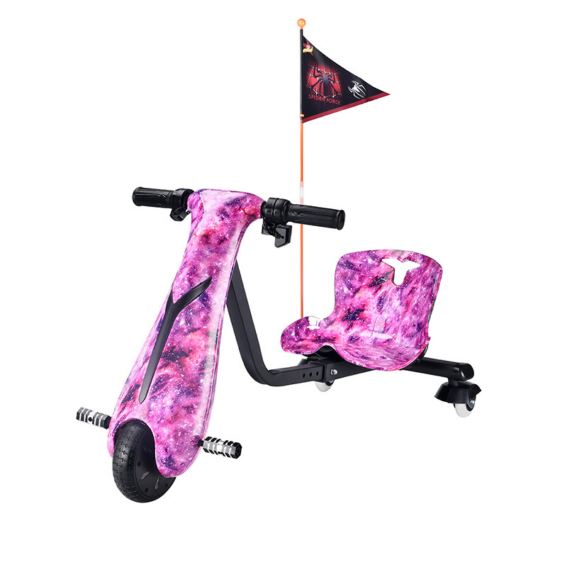 Factory direct delivery Kids and adults racing scooter 3 wheels drift scooter crazy cart