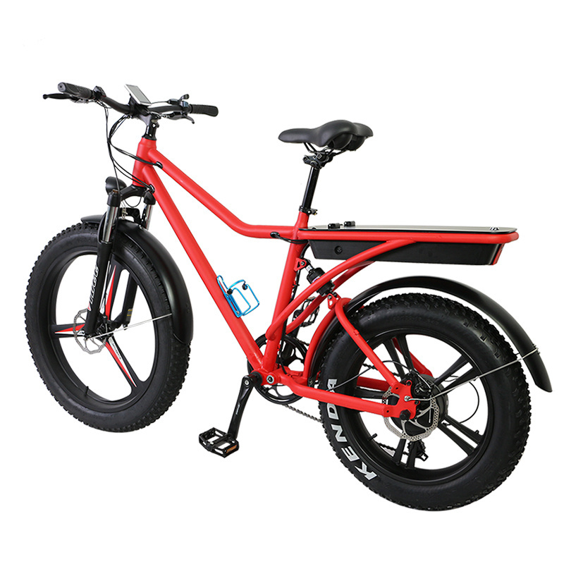 Off road rear motor driven E bike 27 inch fat tires MTB 500W moped electric bicycle with LED headlight