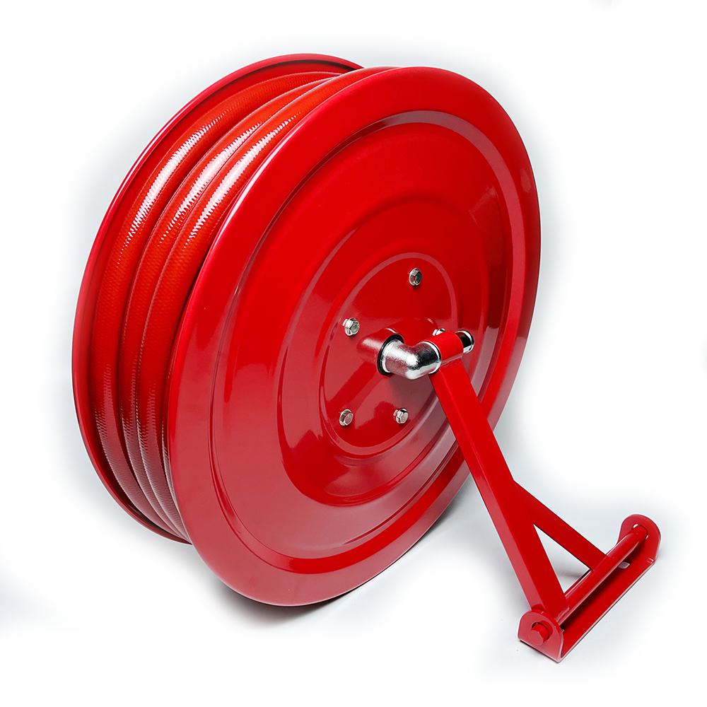 Hengsheng Low Price Red Coating Fire Fighting Hose Reel 500mm 30m Red Powder Coating for Fire Fighting