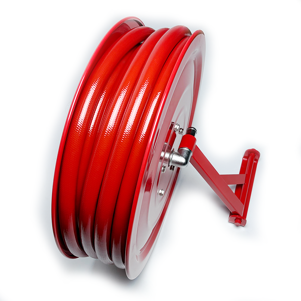 Hengsheng Low Price Red Coating Fire Fighting Hose Reel 500mm 30m Red Powder Coating for Fire Fighting