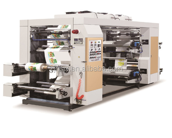 YT-41000 Multicolor Plastic Bags Roll Film 4 Colors Flexo Printing Machine