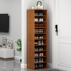 Shoe cabinet home entrance door natural color modern minimalist entrance storage cabinet