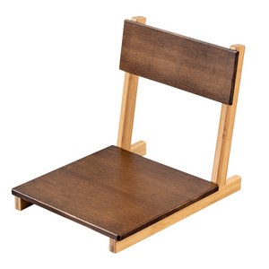 Japanese Washitsu bamboo chair tatami room desk back rest chair  for Kang table