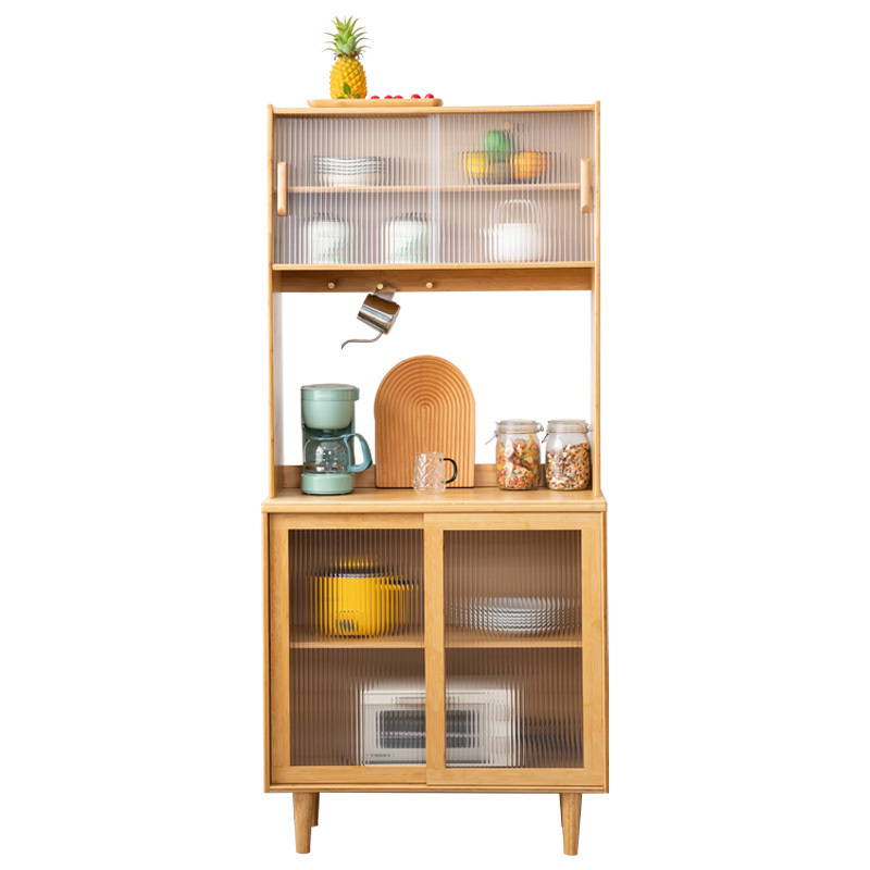 Modern Kitchen furniture Storage cabinet   bamboo and vattan  Cabinet set 80cm width cabinet