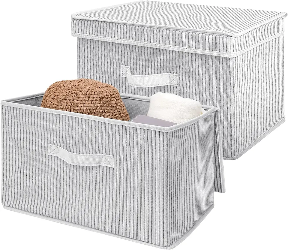 Fabric Storage Boxes Large Storage Bins with Lids Toy Storage Organizer