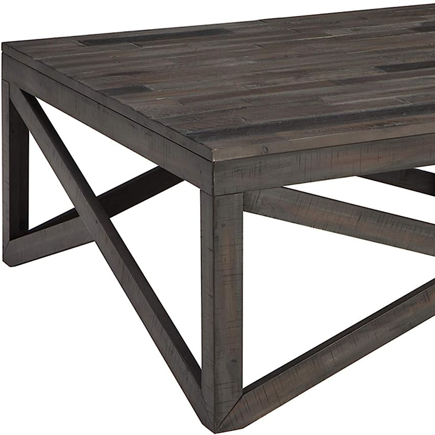 Modern strong  Gray Rustic Square Coffee Table for home decoration and living room