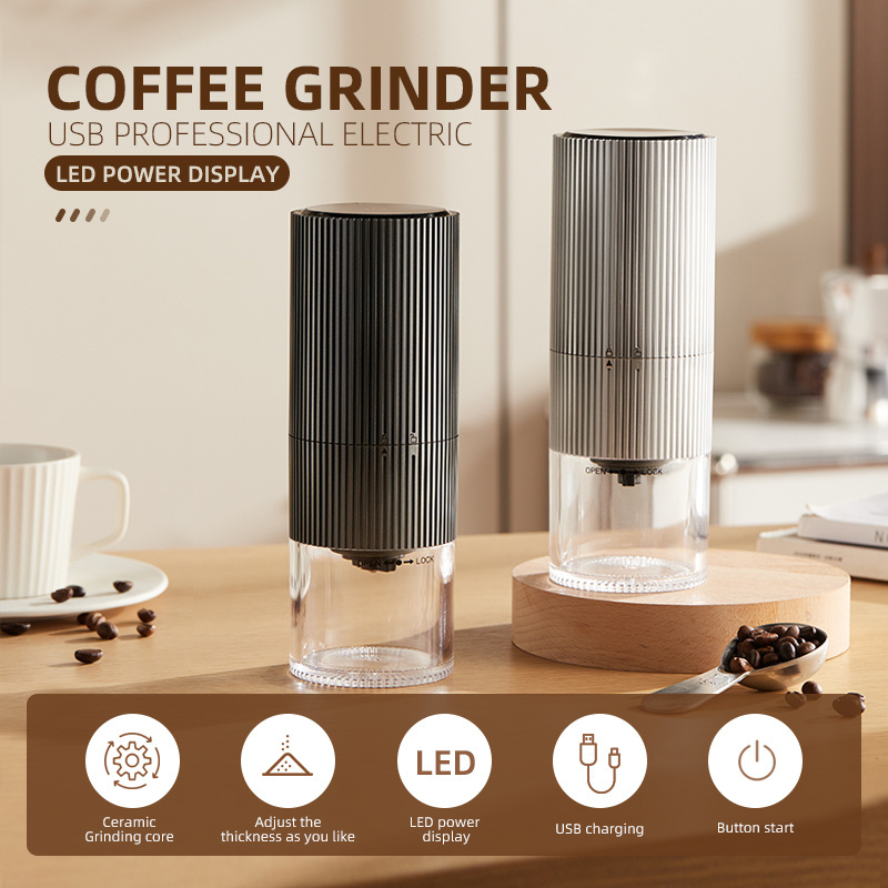 Portable Small Electric USB Coffee Bean Grinder Wholesale Conical Burr Grinders Coffee Grinders