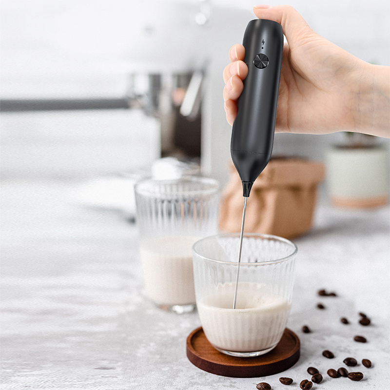 Portable USB Handheld Foam Maker Blender Mini Electric Milk Frother for Coffee