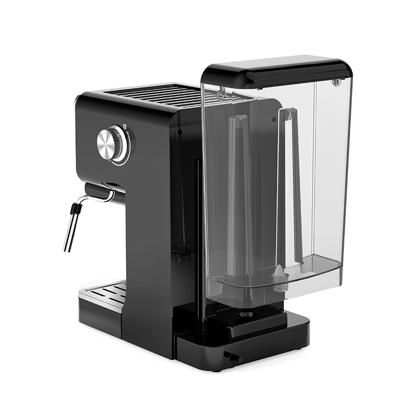 2024 New Design Semi-Automatic Ground Coffee Machine Espresso Maker Machine With Milk Frother