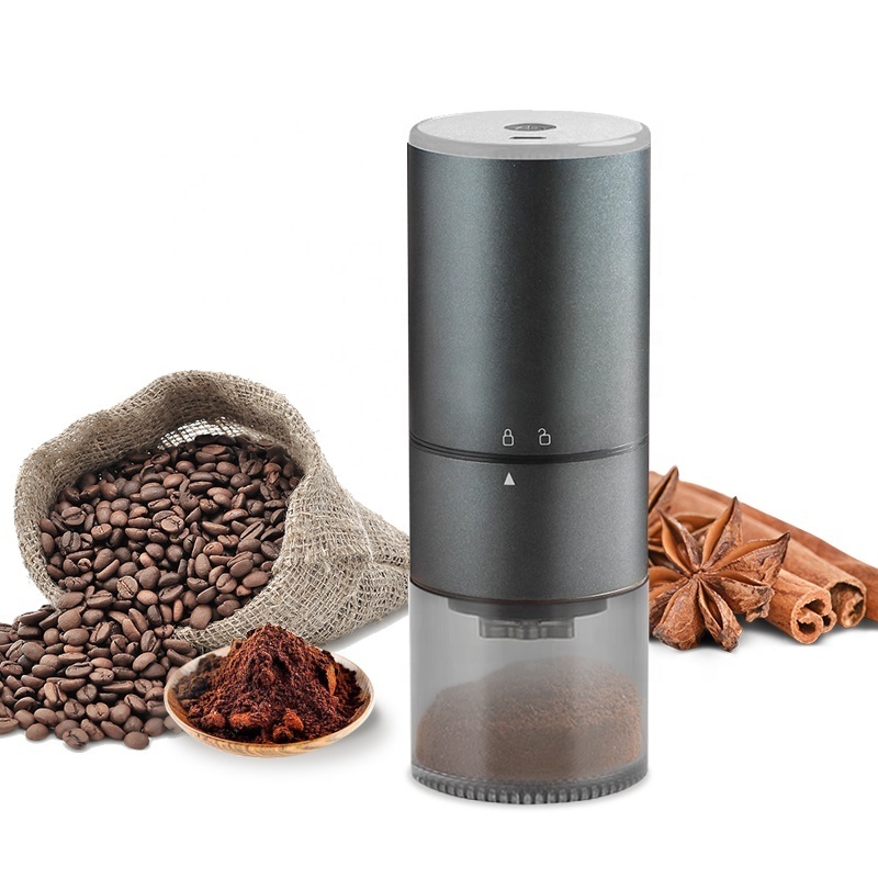 Portable Stainless Steel Adjustment Coffee Grinder Machine Usb Charging Electric Coffee Grinder