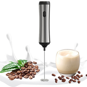 Stainless Steel Hand Blender  Electric Milk Foamer Portable Coffee Mixer Coffee Mini Milk Frother