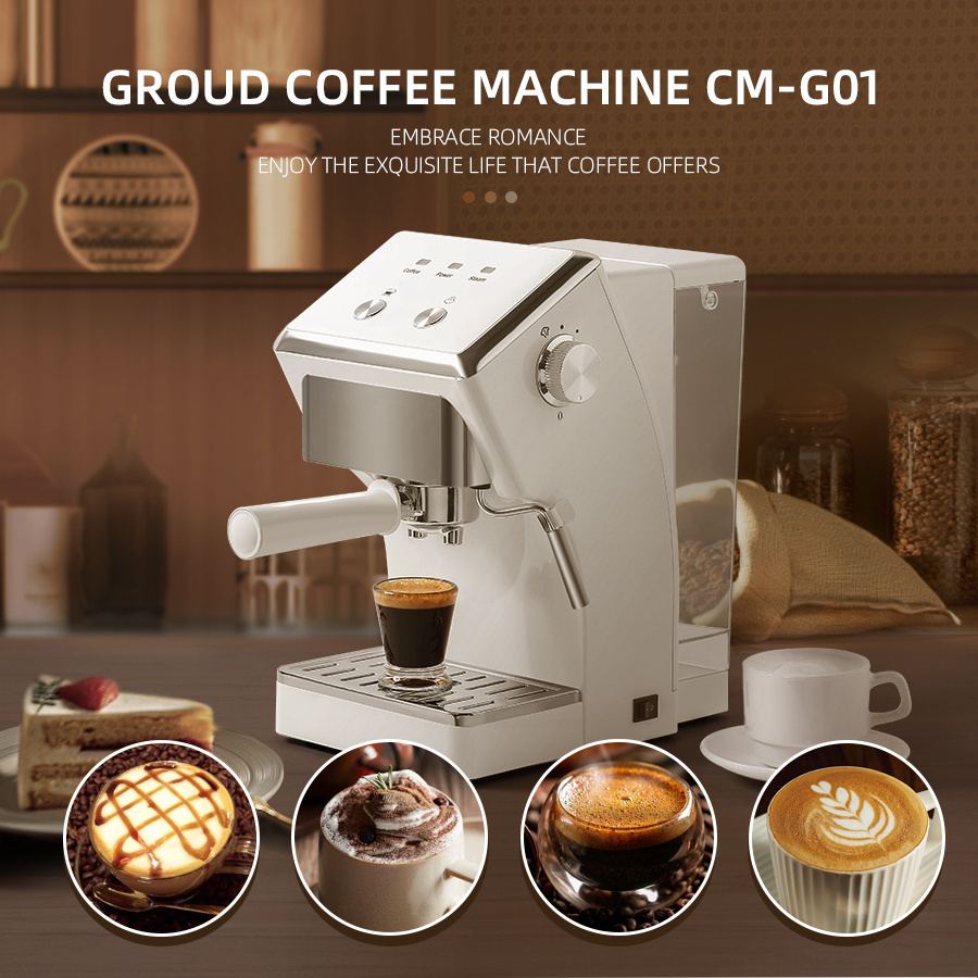 Cappuccino Machines 20 Bar Semi Automatic Espresso Machine Coffee Maker With Milk Frother For Home