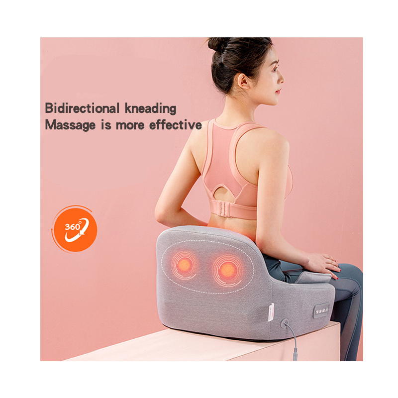 Portable Kneading  Air Compression comfortable Shiatsu Vibrating Massage Cushion  With Heating