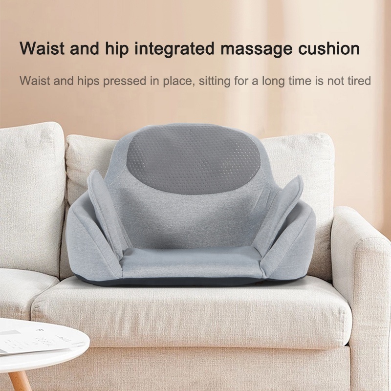 Portable Kneading  Air Compression comfortable Shiatsu Vibrating Massage Cushion  With Heating