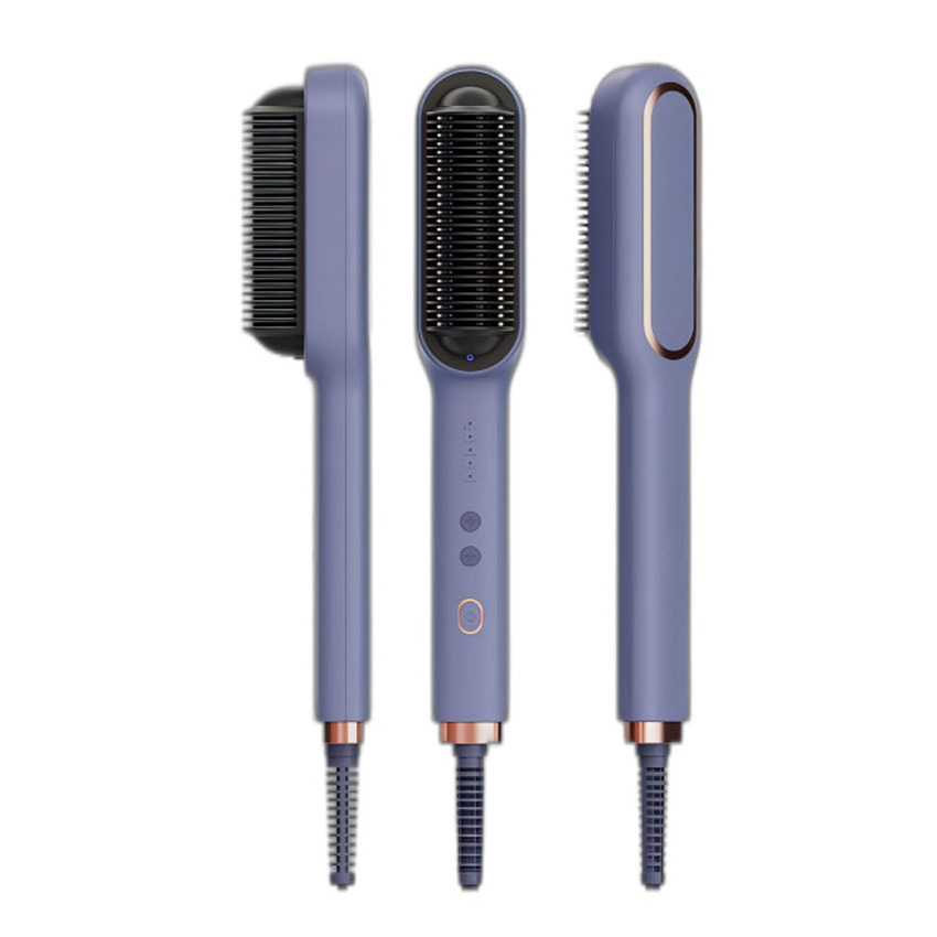 Portable Hair Straightener Comb Brush Negative Ion Fast Heated Electric Ceramic Ionic Hot Comb Hair Straight Mini Electric Comb