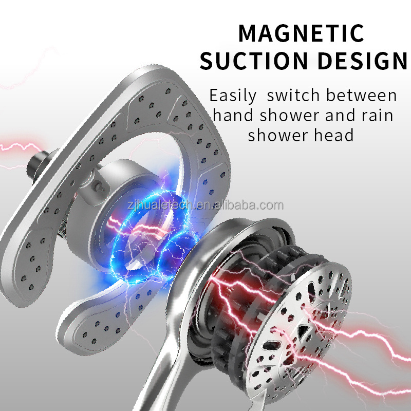 2023 new design ZM8189 multi function  2in1 magnetic shower head kit with rotate structure for bathroom