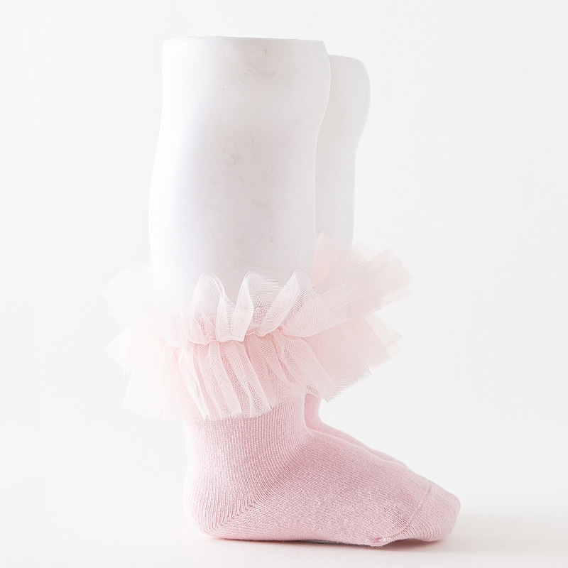 Hot Sale New  Baby Girls Fluffy  Princess Sweet Lace Frilly Sock Dress School Performance  lace fashion girl Socks