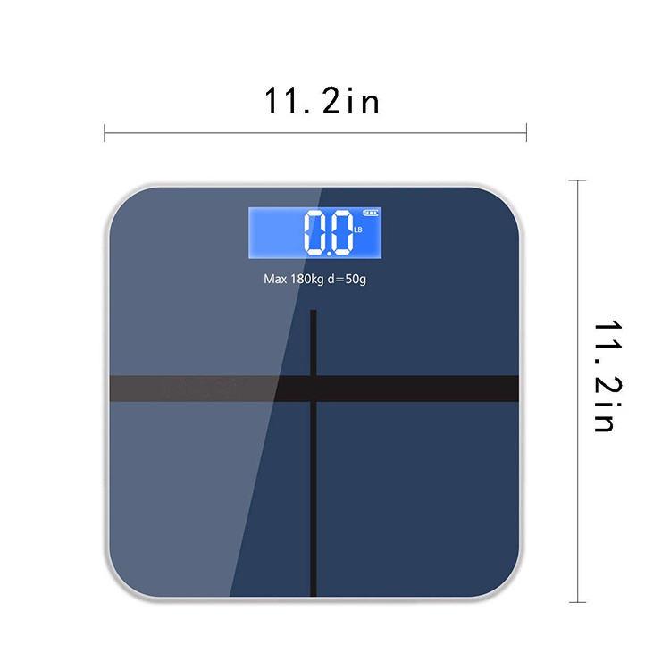 180kg Glass smart home electronic digital floor weight balance body bathroom scale