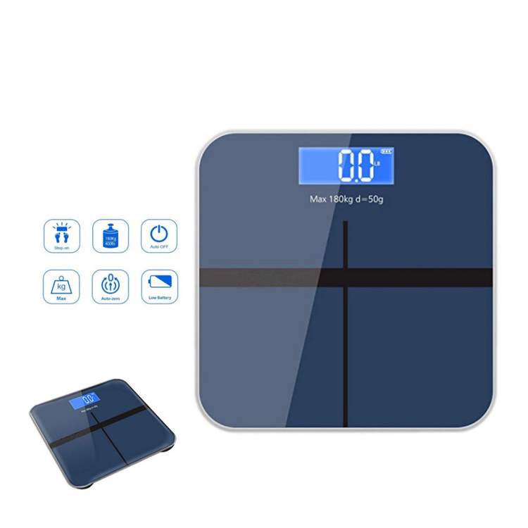 180kg Glass smart home electronic digital floor weight balance body bathroom scale