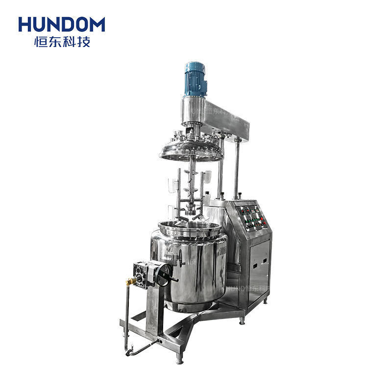 HENGDON 50L-1000L Customized Stainless Steel Cosmetics Mixer Machine Shampoo Cream Lotion Homogenizer Mixing Tank With Lifting