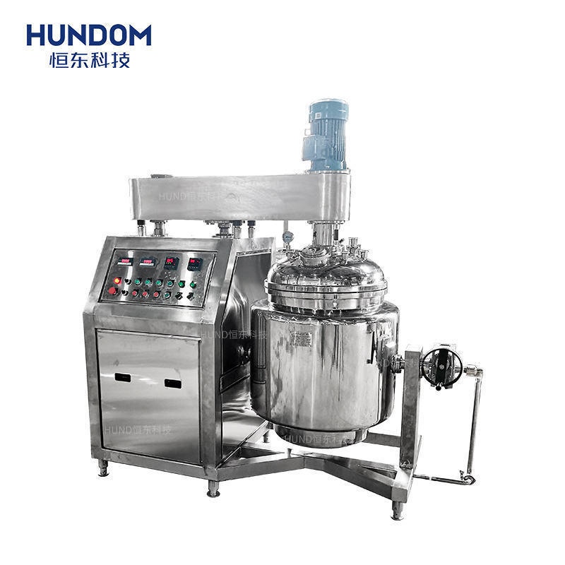 HENGDON 50L-1000L Customized Stainless Steel Cosmetics Mixer Machine Shampoo Cream Lotion Homogenizer Mixing Tank With Lifting