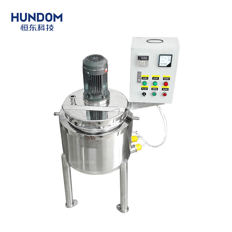 High speed mixer emulsion tank electric heating emulsify vessel Ice cream homogenizer blending machine Cosmetics mixing tank