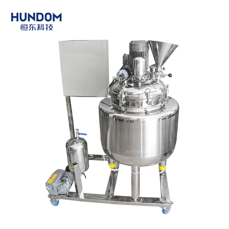 50L 100L Small Mix Equipment Tomato Gel Mayonnaise Cream Mixer Blending Ketchup Sauce Electric Heated Mixing Tank