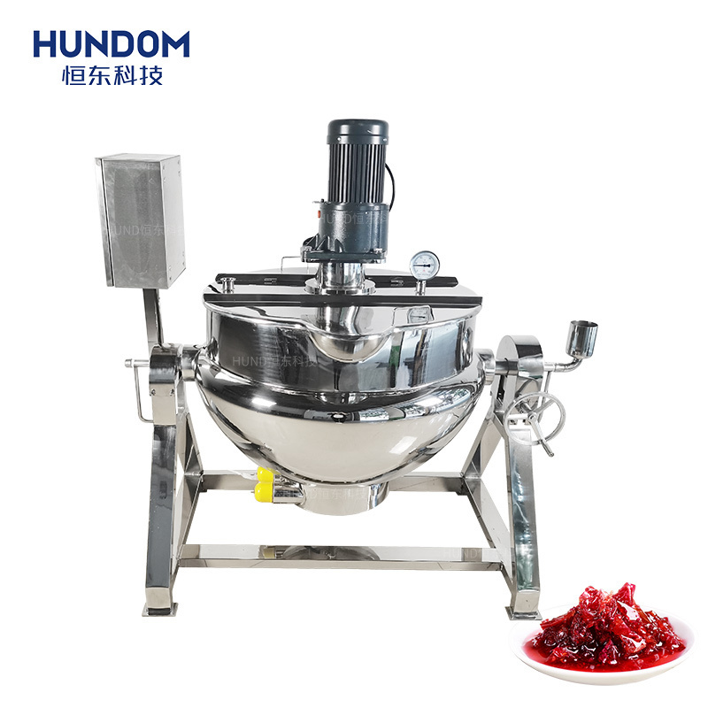 500l mixer cooker price fruit vegetable sauce paste making machine strawberry jam cooking jacketed kettle