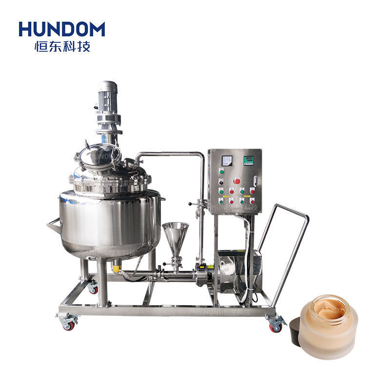 200l 500l Ointment Lotion Cream Mayonnaise Petroleum Jelly Making Machine Lifting Cosmetic Mixer Vacuum Homogenizer Emulsifier