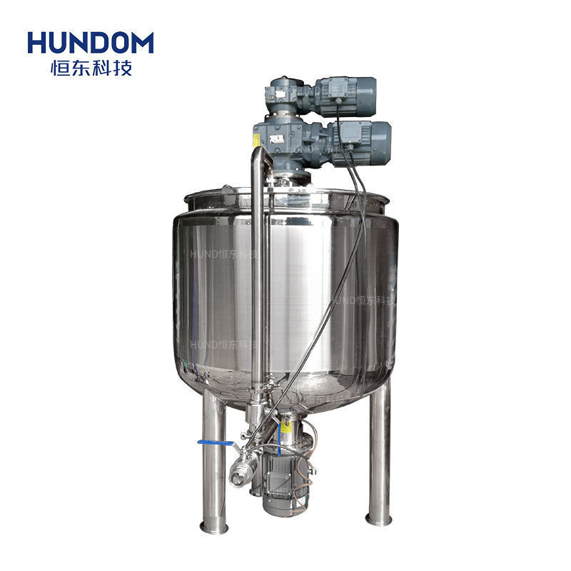 100 200 500 3000L steam heating cooling Stainless Steel Double Jacketed Agitator Mixing Tank Emulsifier Homogenizer Mixer Tank