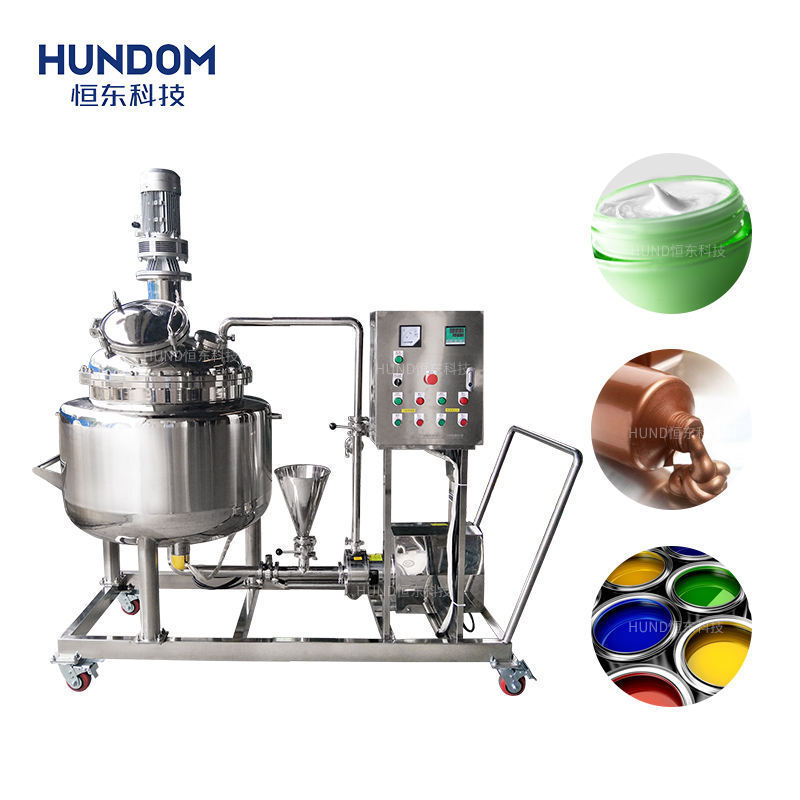 200l 500l Ointment Lotion Cream Mayonnaise Petroleum Jelly Making Machine Lifting Cosmetic Mixer Vacuum Homogenizer Emulsifier