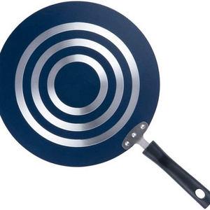 press aluminum marble induction bottom  pizza pan non stick tawa pan Shallow frying pan Kitchen utensils panela rosa