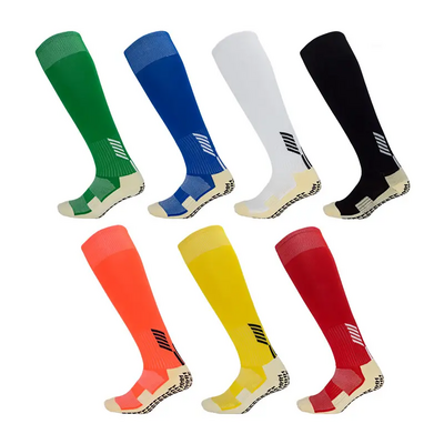 Non-slip Sole Football socks nylon towel sole adult tube knee breathable sweat cycling socks