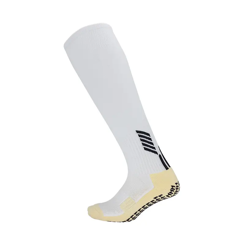 Non-slip Sole Football socks nylon towel sole adult tube knee breathable sweat cycling socks