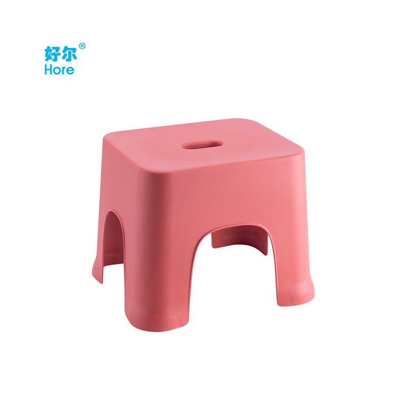 small plastic kids stool Square children's stackable bench with non-slip pads plastic kids stool