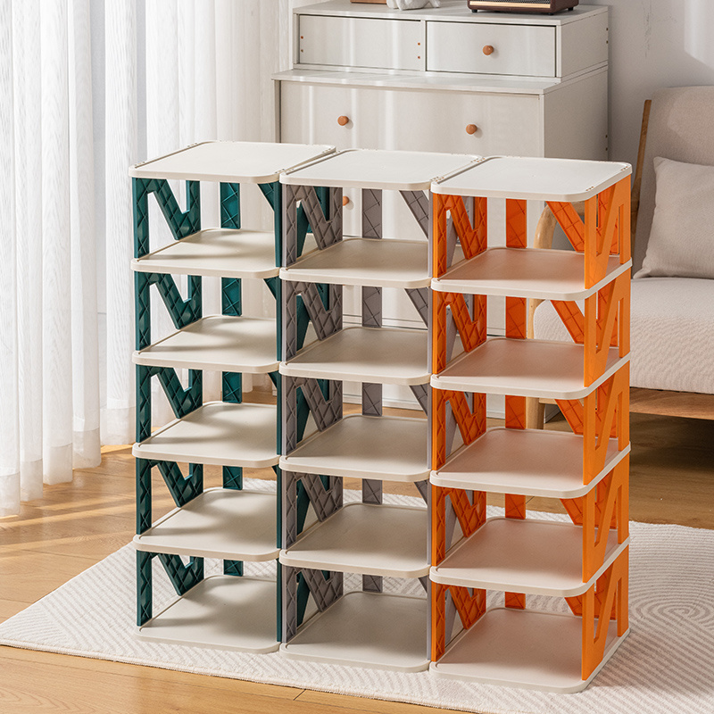 Multi-Tier Assembled Shoe Rack Multifunctional Foldable Shoe Rack For Organisation