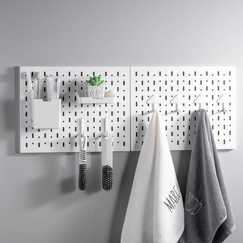 Wall Hanging Decorative Storage Holder Space Kitchen Customized Pegboard Organizer