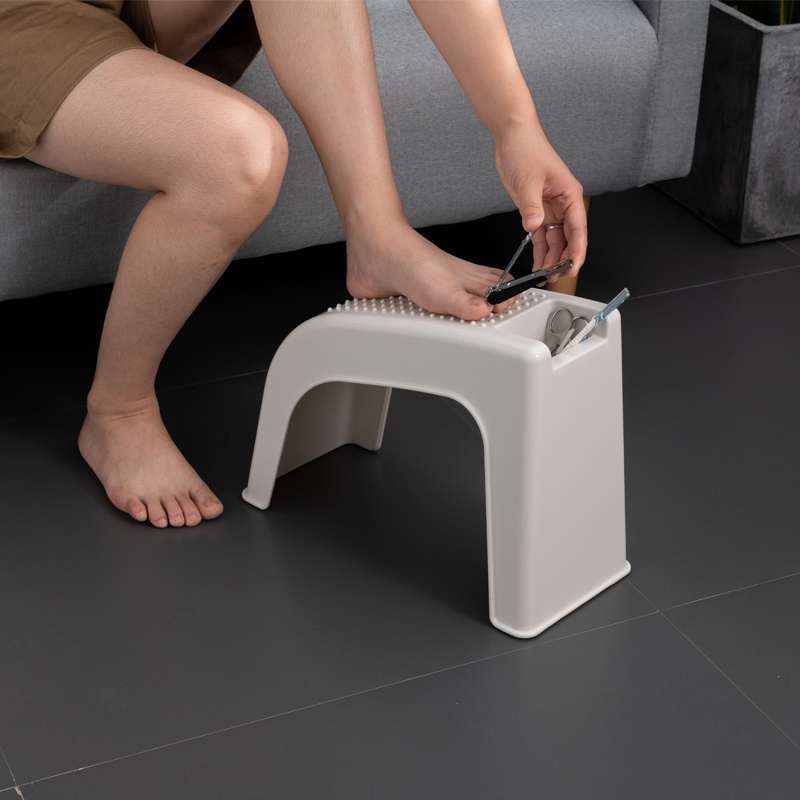 Professional Factory Non Slip Shower Pedicure Foot Rest Easy Reach Foot Rest Stool