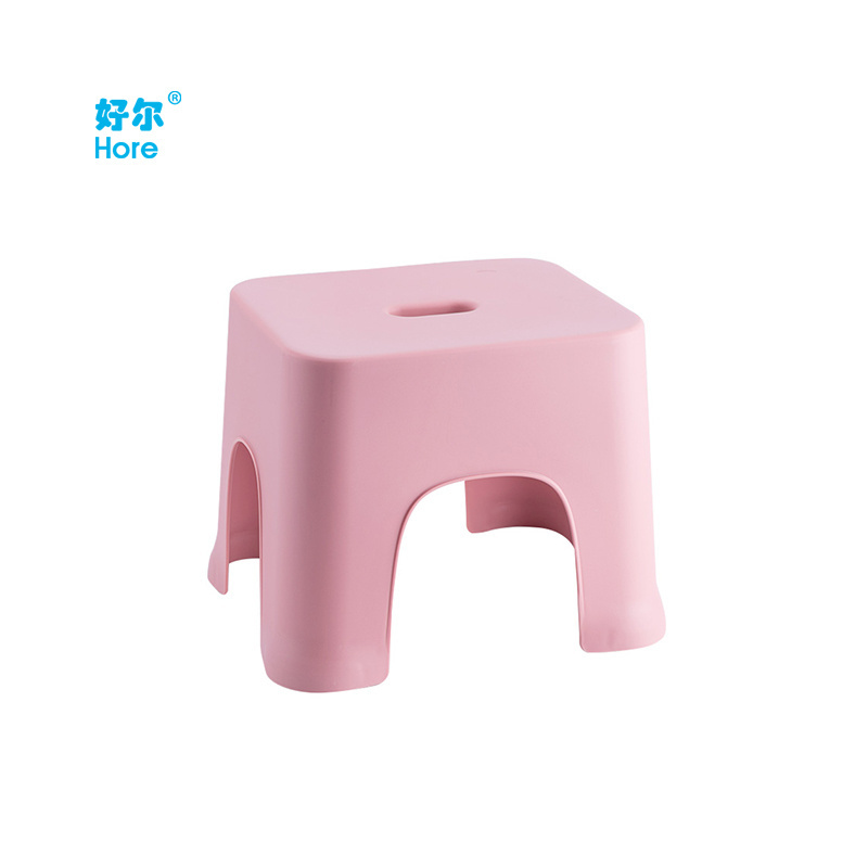 small plastic kids stool Square children's stackable bench with non-slip pads plastic kids stool