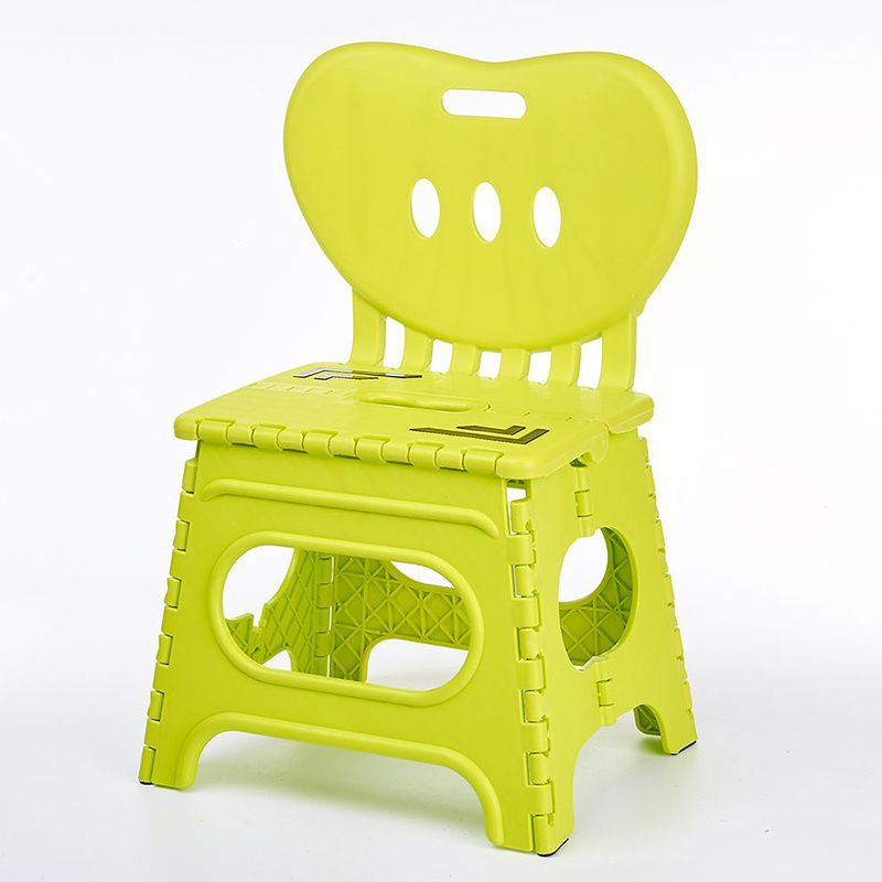 Folding step stool for daily using camping toddler chair with back support